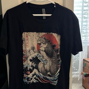 Next Level Apparel Black Graphic Tee